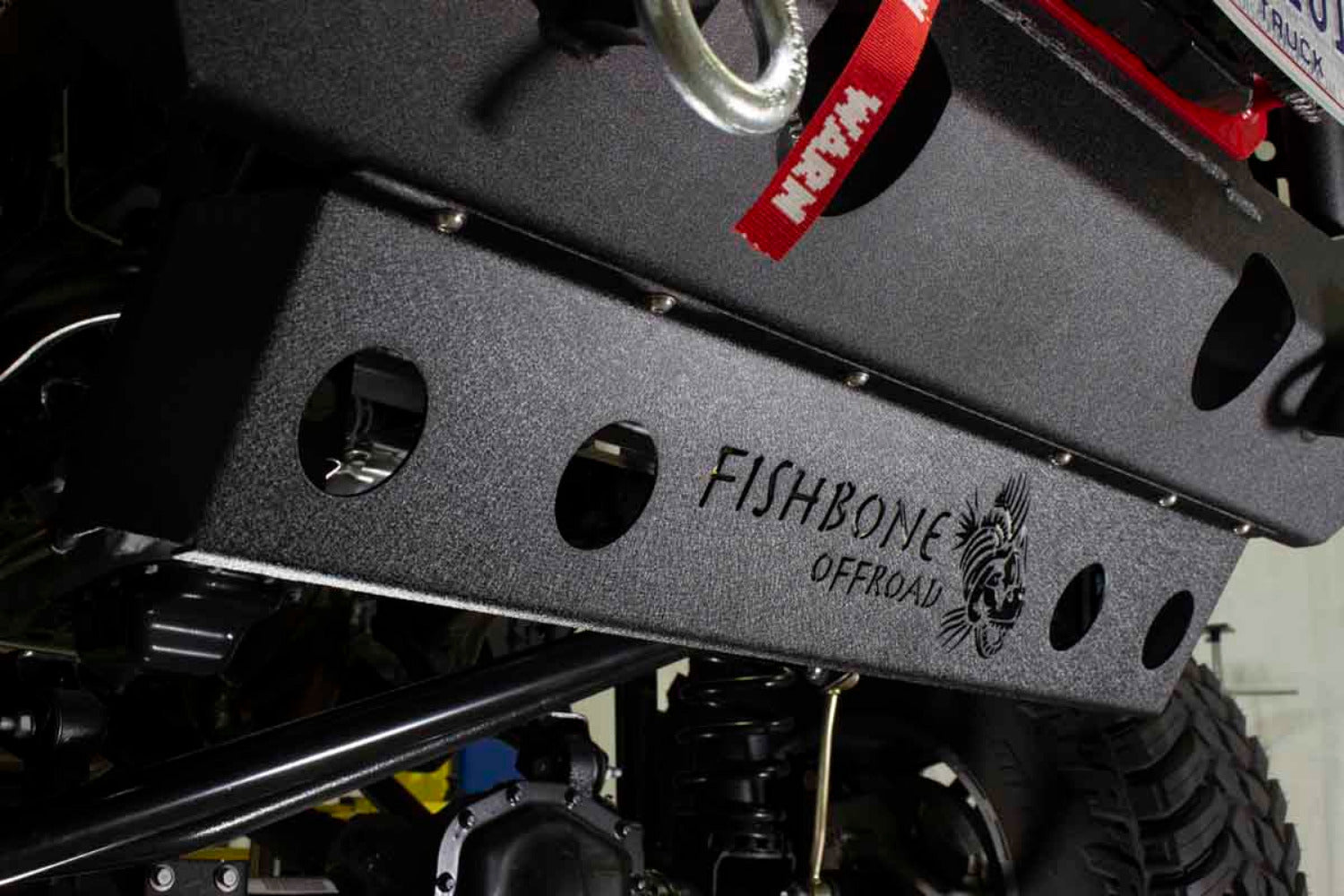 Fishbone Offroad - Front Bumper Skid Plate for Mako Series - 2018-Current Wrangler/Gladiator