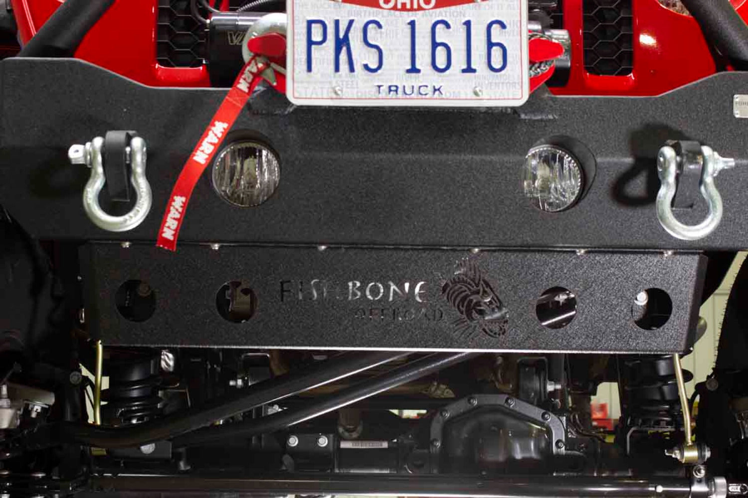 Fishbone Offroad - Front Bumper Skid Plate for Mako Series - 2018-Current Wrangler/Gladiator