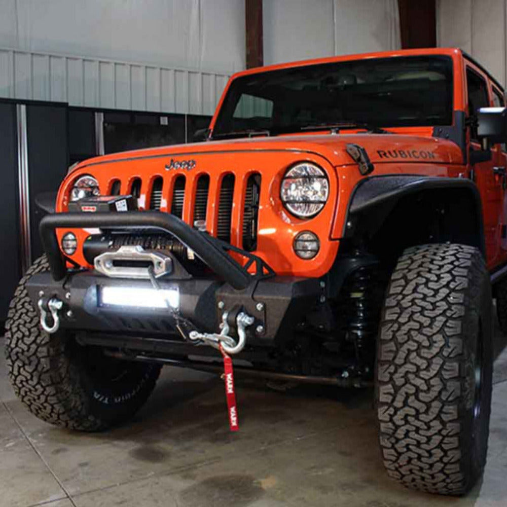 Fishbone Offroad - Front Bumper (Stubby V2) - 2007-2018 Wrangler