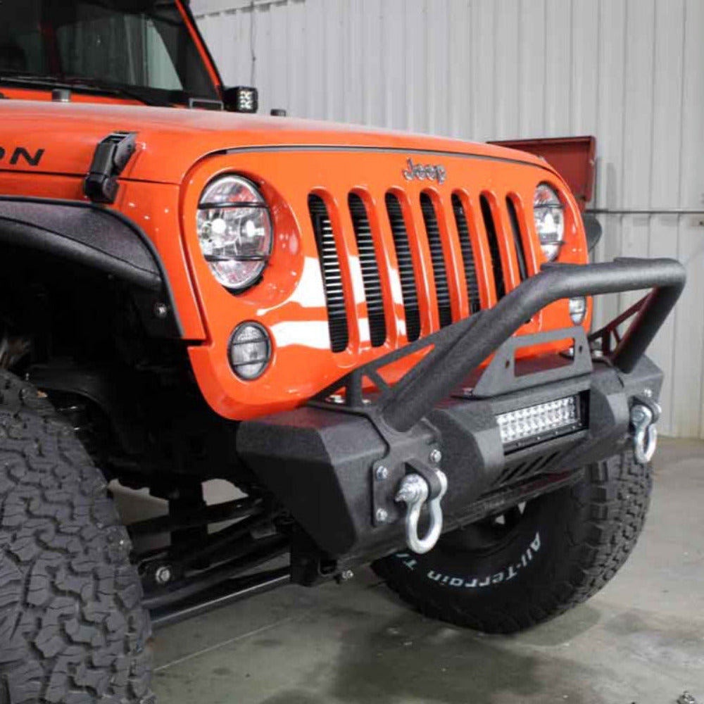 Fishbone Offroad - Front Bumper (Stubby V2) - 2007-2018 Wrangler