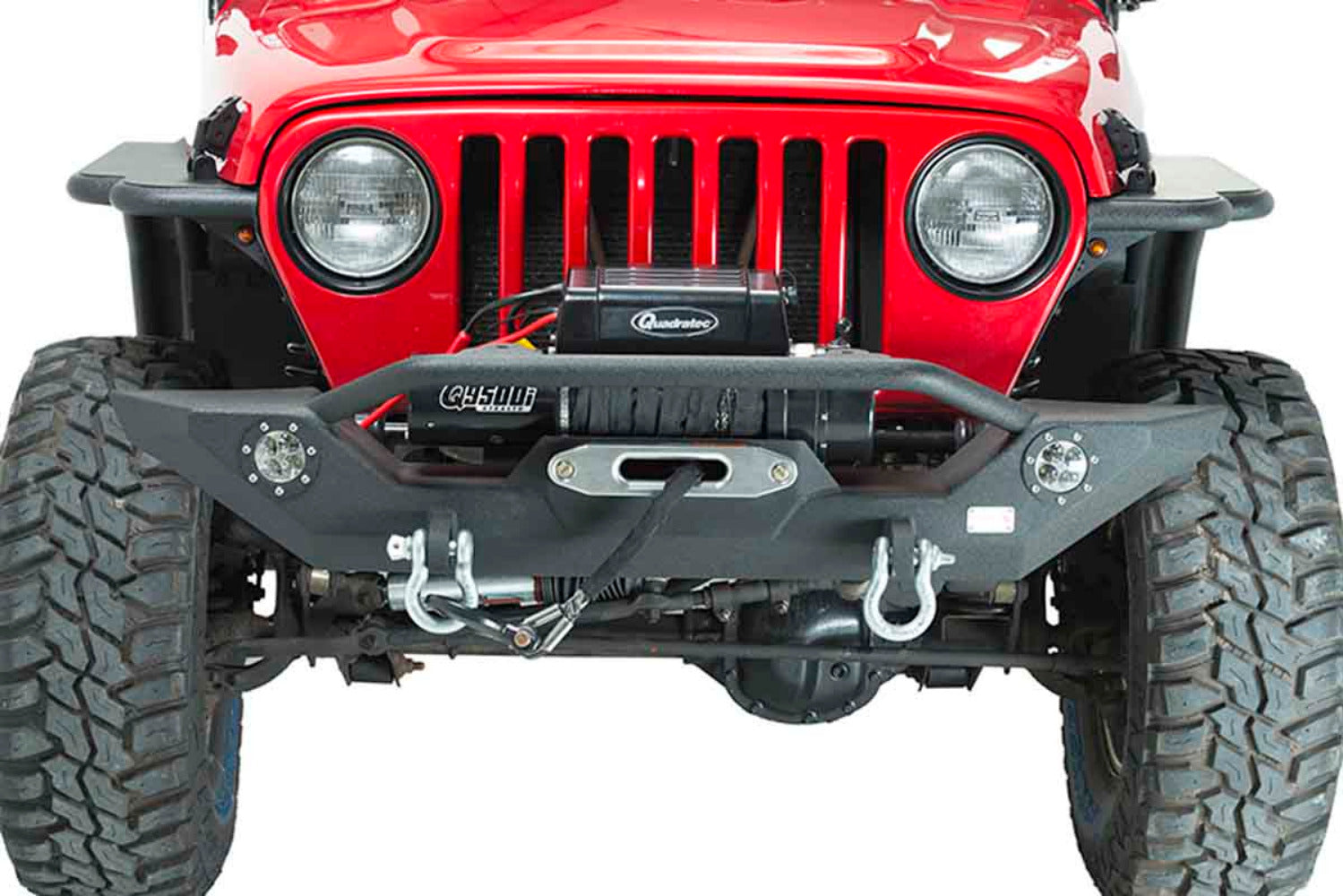 Fishbone Offroad - Front Bumper w/ LEDs - 1987-2006 Wrangler