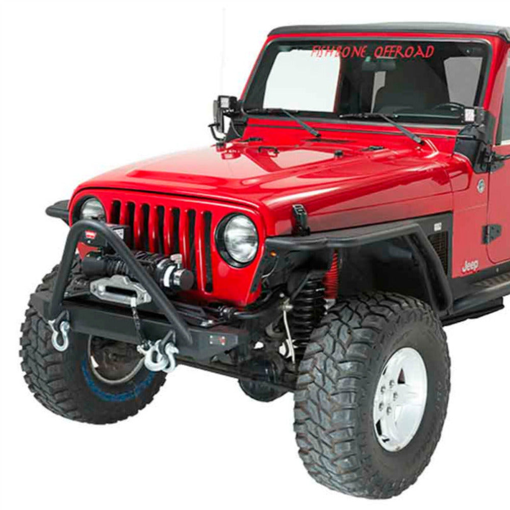 Fishbone Offroad - Front Bumper w/ Stinger | Piranha Series - 1997-2006 Wrangler