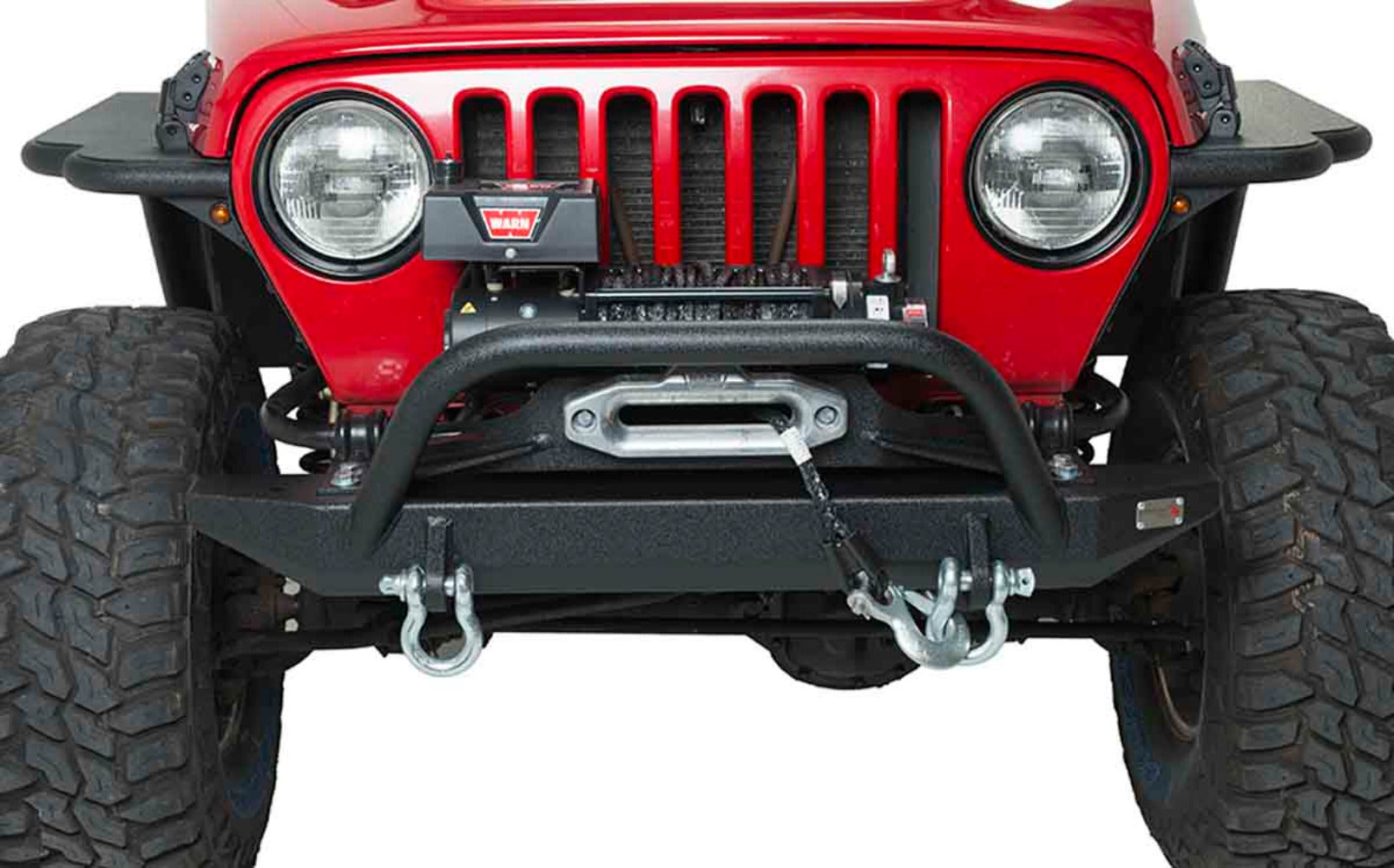 Fishbone Offroad - Front Bumper w/ Winch Guard | Piranha Series - 1987-2006 Wrangler