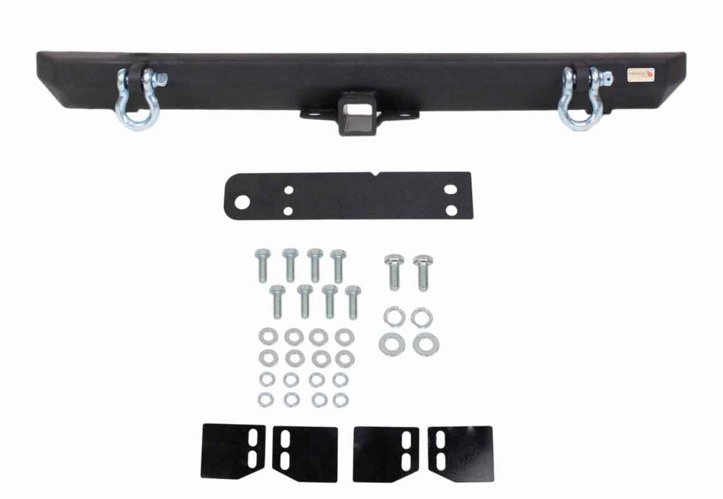 Fishbone Offroad - Rear Bumper w/ 2-inch Receiver - 1987-2006 Wrangler