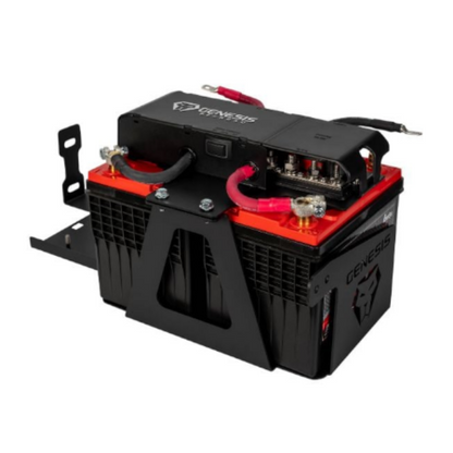 Genesis Offroad - Dual Battery Kit for Group 25 Batteries - 2018-Current Wrangler