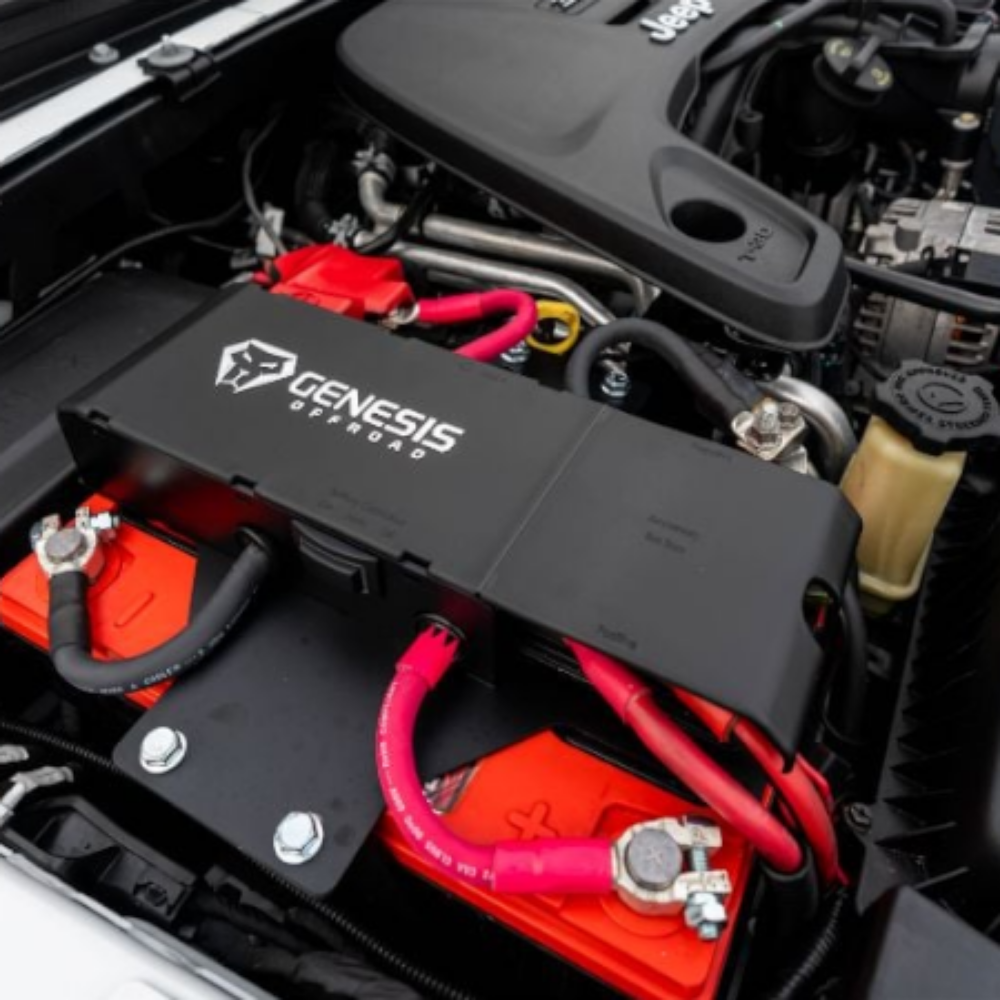 Genesis Offroad - Dual Battery Kit for Group 25 Batteries - 2018-Current Wrangler