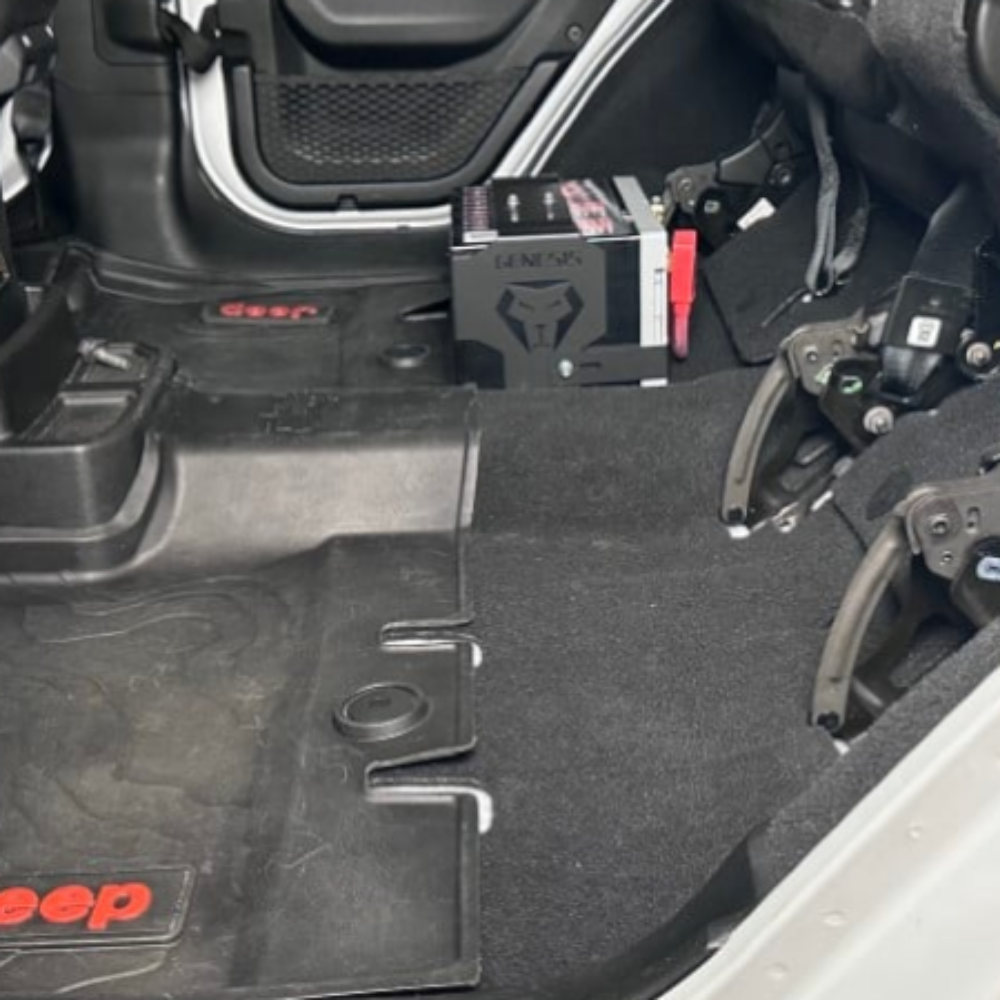 Genesis Offroad - Dual Battery Kit for Most Standard Batteries - 2020-Current Wrangler