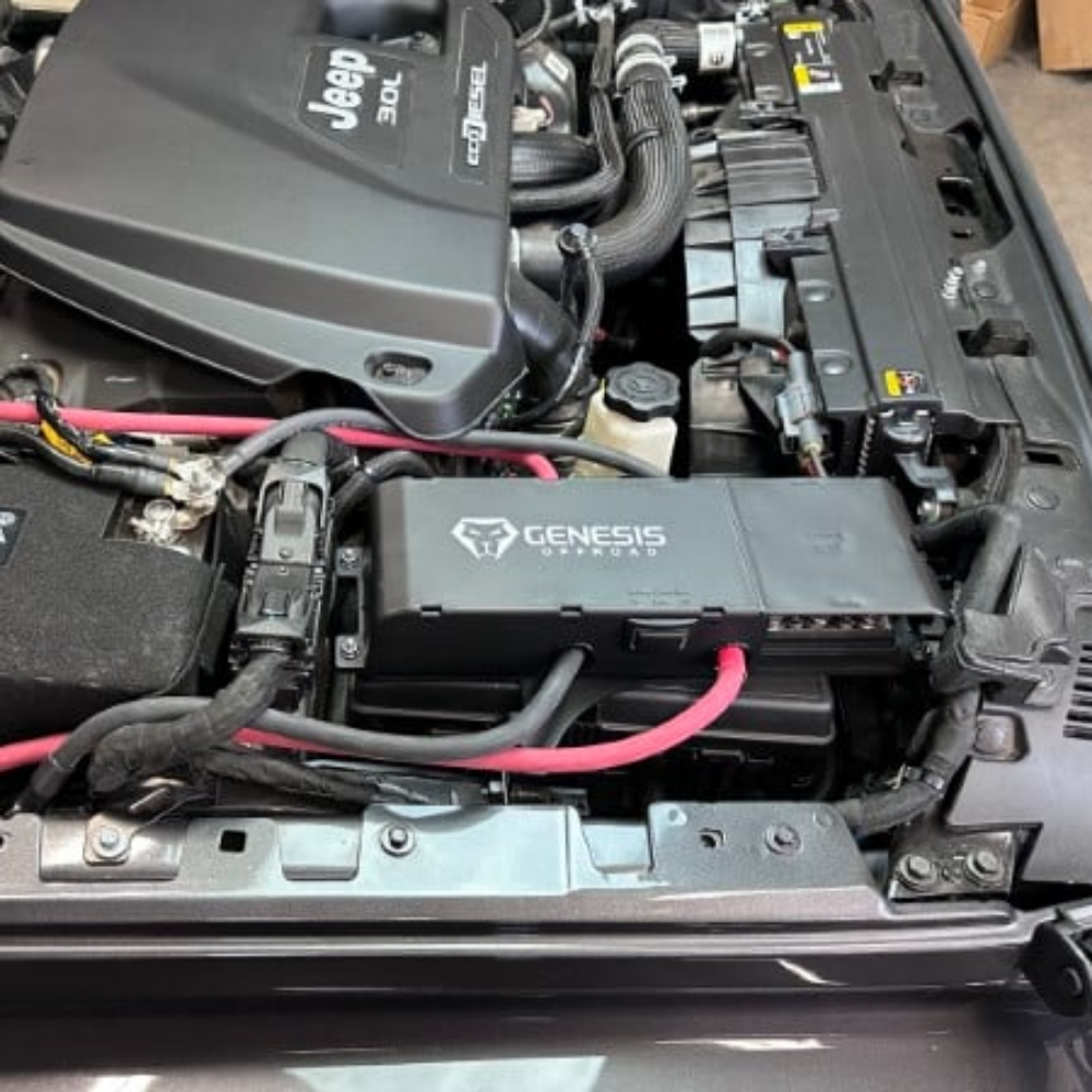 Genesis Offroad - Dual Battery Kit for Most Standard Batteries - 2020-Current Wrangler