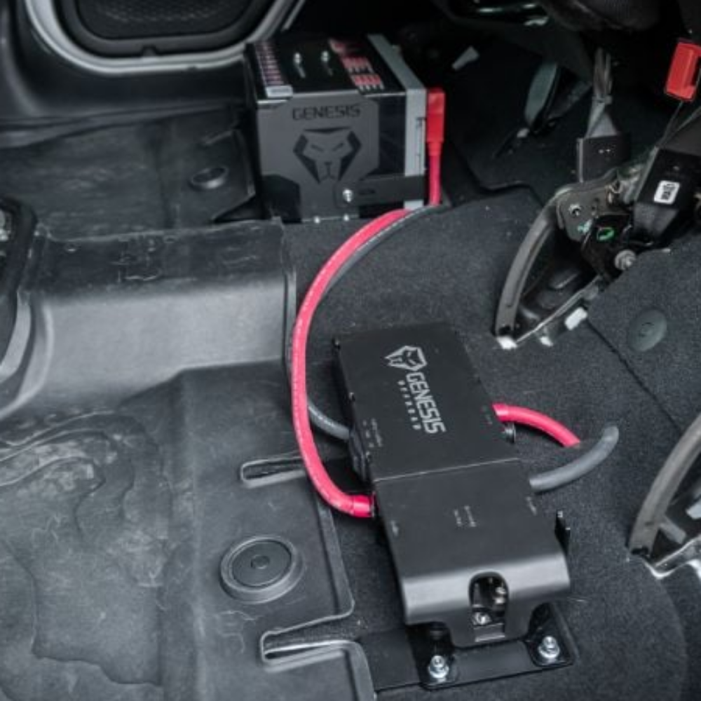 Genesis Offroad - Dual Battery Kit w/ Interior Power Hub - 2020-Current Wrangler Diesel & 392