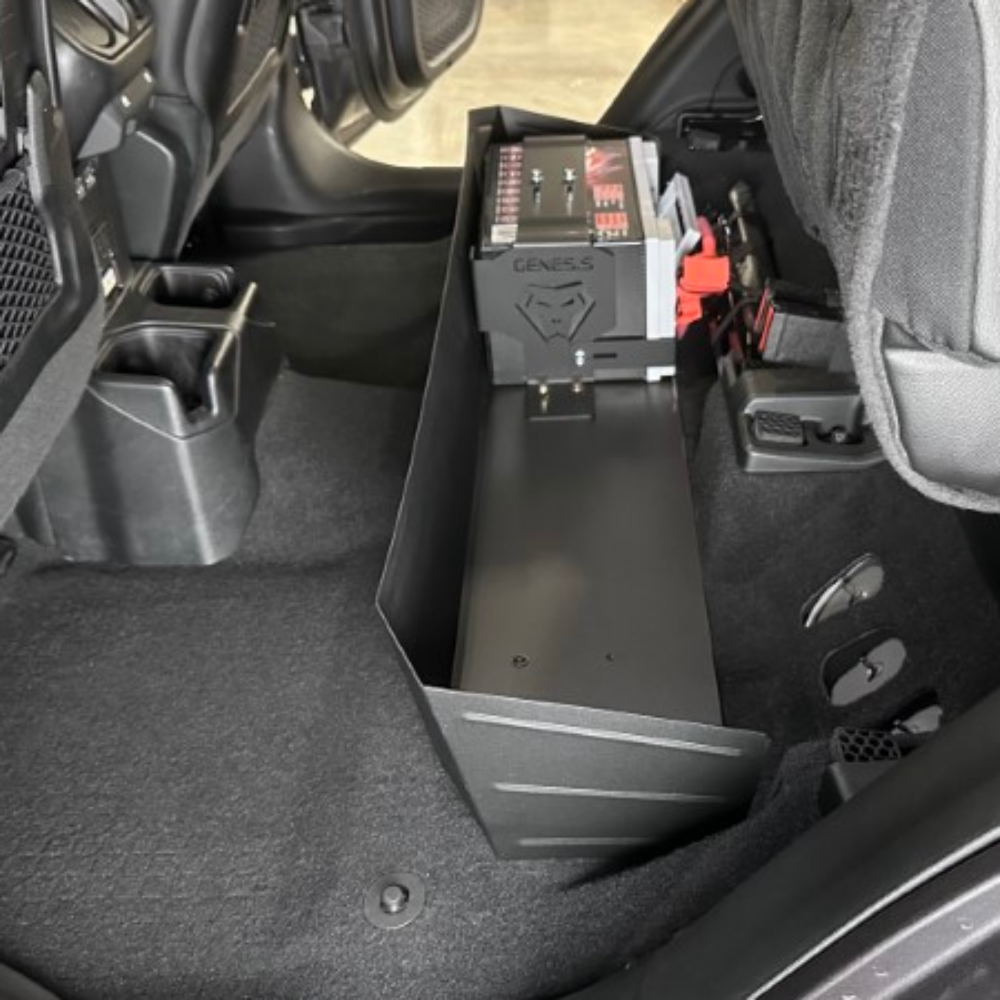 Genesis Offroad - Dual Battery Kit w/ Under Hood Power Hub - 2020-Current Gladiator Diesel & 392