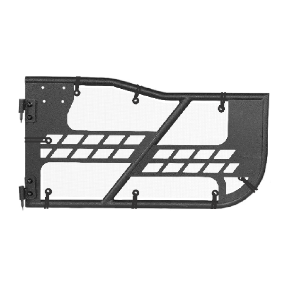 Hooke Offroad Safari Trail Door Jeepy Screens (Daisy) - 2007-2018 Wrangler JK (Front)