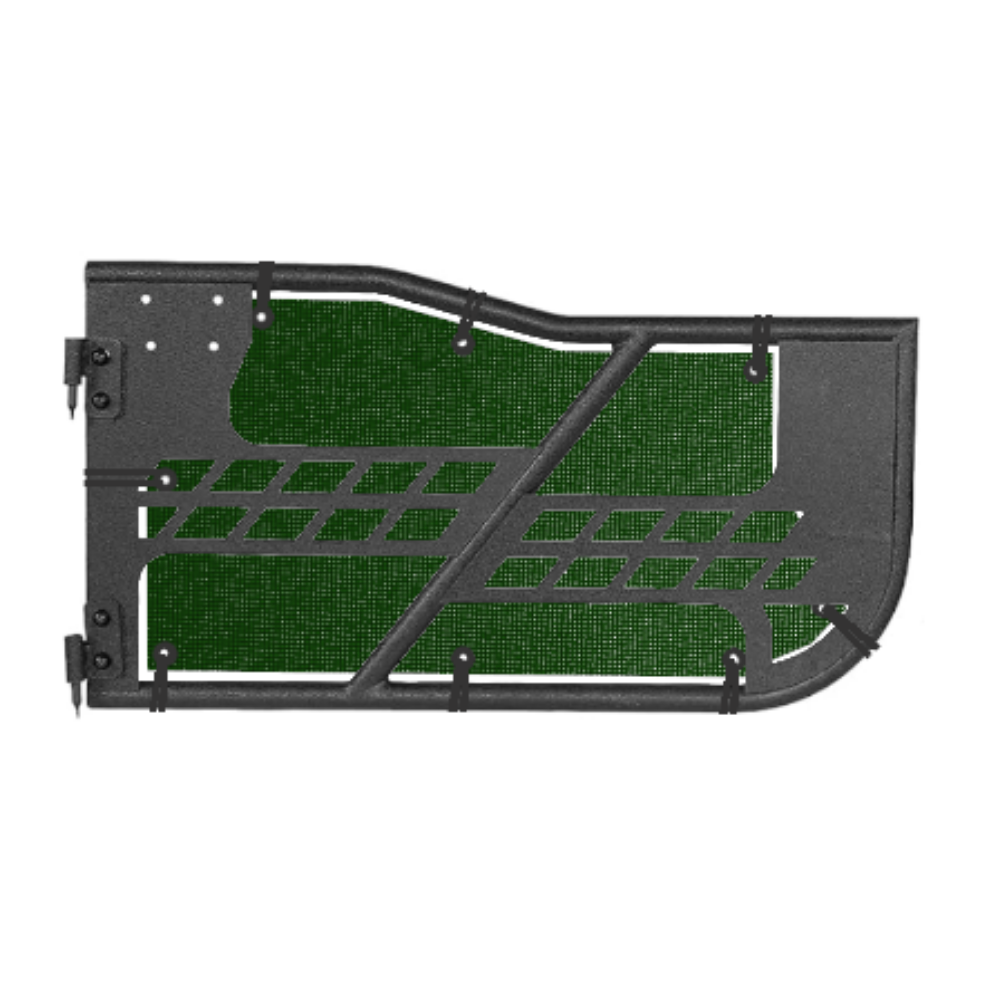 Hooke Offroad Safari Trail Door Jeepy Screens (Oak Leaf) - 2007-2018 Wrangler JK (Front)