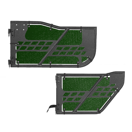Hooke Offroad Safari Trail Door Jeepy Screens (16 Colors) - 2007-2018 Wrangler Unlimited JKU