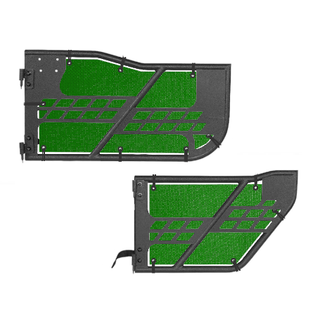 Hooke Offroad Safari Trail Door Jeepy Screens (16 Colors) - 2007-2018 Wrangler Unlimited JKU