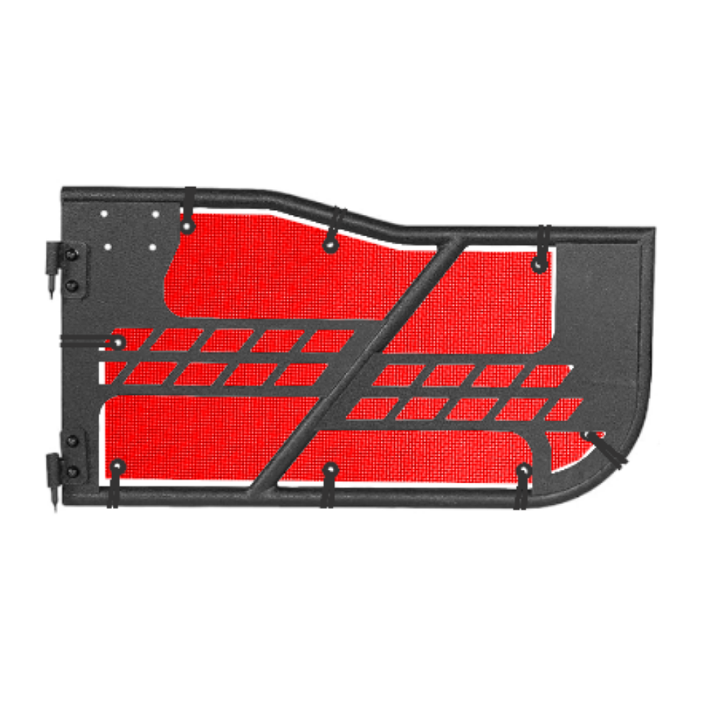 Hooke Offroad Safari Trail Door Jeepy Screens (Ruby) - 2007-2018 Wrangler JK (Front)