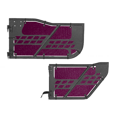 Hooke Offroad Safari Trail Door Jeepy Screens (16 Colors) - 2007-2018 Wrangler Unlimited JKU