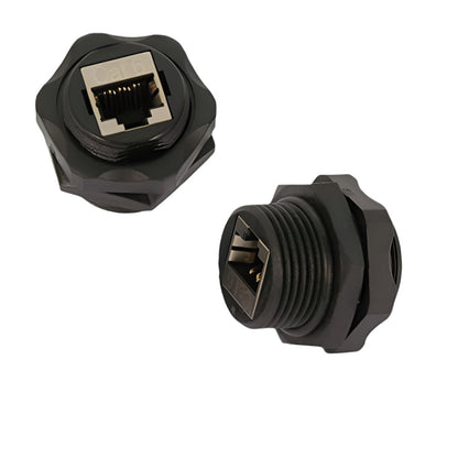 InstallerParts - CAT6 RJ45 Shielded Panel Mount Bulkhead - Fits Midland Radio Mics