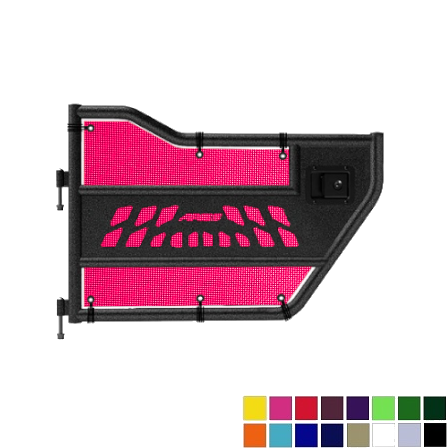 Jeepy Screens Aries Automotive Trail Door Jeepy Screens (16 Colors) - 2007-2018 Jeep Wrangler Unlimited JKU The Urban Trail Jeep Accessories