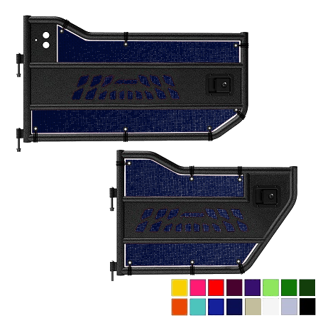 Jeepy Screens Aries Automotive Trail Door Jeepy Screens (16 Colors) - 2007-2018 Jeep Wrangler Unlimited JKU The Urban Trail Jeep Accessories
