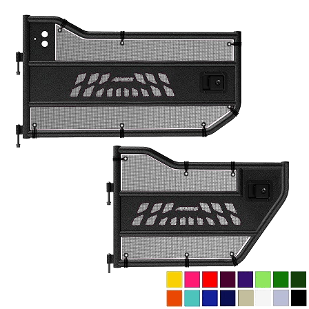 Jeepy Screens Aries Automotive Trail Door Jeepy Screens (16 Colors) - 2007-2018 Jeep Wrangler Unlimited JKU The Urban Trail Jeep Accessories