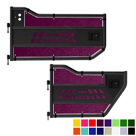 Jeepy Screens Aries Automotive Trail Door Jeepy Screens (16 Colors) - 2007-2018 Jeep Wrangler Unlimited JKU The Urban Trail Jeep Accessories