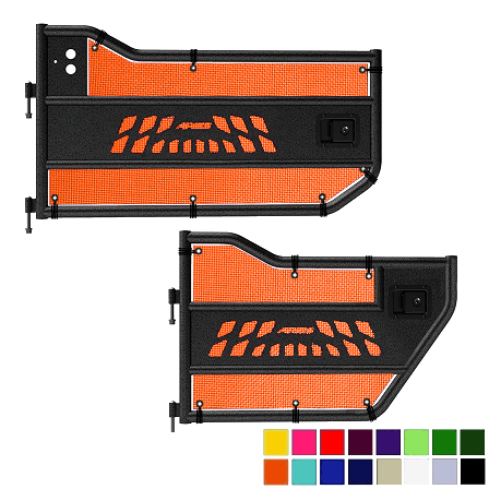 Jeepy Screens Aries Automotive Trail Door Jeepy Screens (16 Colors) - 2007-2018 Jeep Wrangler Unlimited JKU The Urban Trail Jeep Accessories