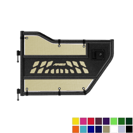 Jeepy Screens Aries Automotive Trail Door Jeepy Screens (16 Colors) - 2007-2018 Jeep Wrangler Unlimited JKU The Urban Trail Jeep Accessories