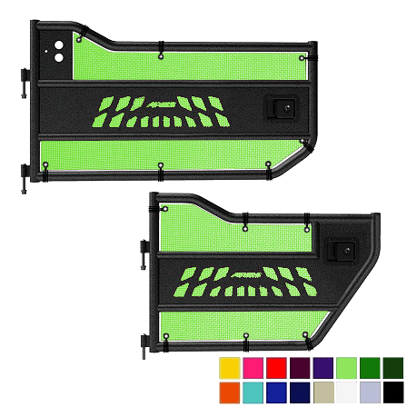 Jeepy Screens Aries Automotive Trail Door Jeepy Screens (16 Colors) - 2007-2018 Jeep Wrangler Unlimited JKU The Urban Trail Jeep Accessories