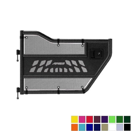 Jeepy Screens Aries Automotive Trail Door Jeepy Screens (16 Colors) - 2007-2018 Jeep Wrangler Unlimited JKU The Urban Trail Jeep Accessories