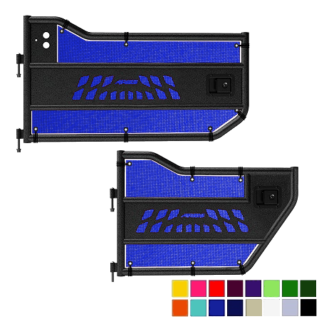 Jeepy Screens Aries Automotive Trail Door Jeepy Screens (16 Colors) - 2007-2018 Jeep Wrangler Unlimited JKU The Urban Trail Jeep Accessories