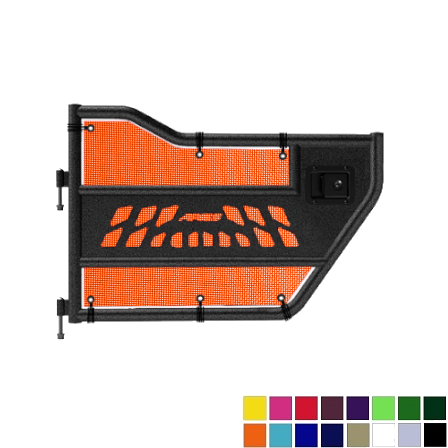 Jeepy Screens Aries Automotive Trail Door Jeepy Screens (16 Colors) - 2007-2018 Jeep Wrangler Unlimited JKU The Urban Trail Jeep Accessories