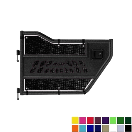 Jeepy Screens Aries Automotive Trail Door Jeepy Screens (16 Colors) - 2007-2018 Jeep Wrangler Unlimited JKU The Urban Trail Jeep Accessories