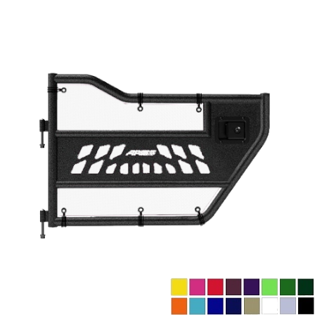 Jeepy Screens Aries Automotive Trail Door Jeepy Screens (16 Colors) - 2007-2018 Jeep Wrangler Unlimited JKU The Urban Trail Jeep Accessories