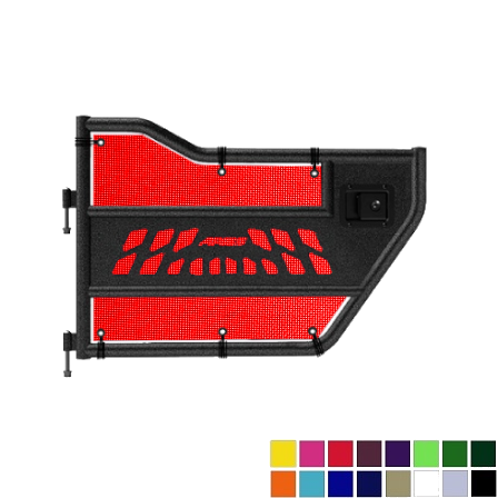 Jeepy Screens Aries Automotive Trail Door Jeepy Screens (16 Colors) - 2007-2018 Jeep Wrangler Unlimited JKU The Urban Trail Jeep Accessories