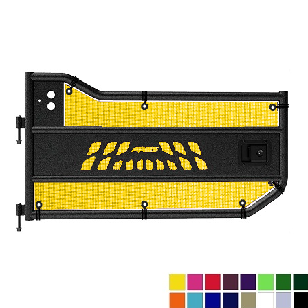 Jeepy Screens Aries Automotive Trail Door Jeepy Screens (16 Colors) - 2007-2018 Jeep Wrangler Unlimited JKU The Urban Trail Jeep Accessories