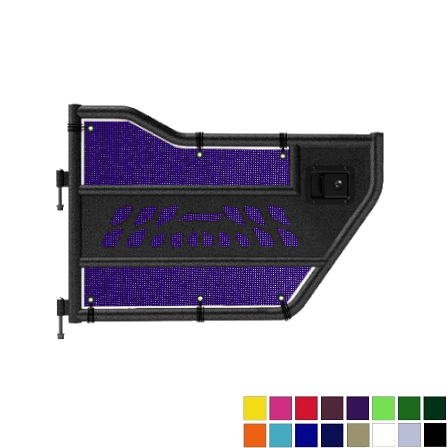 Jeepy Screens Aries Automotive Trail Door Jeepy Screens (16 Colors) - 2007-2018 Jeep Wrangler Unlimited JKU The Urban Trail Jeep Accessories