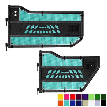 Jeepy Screens Aries Automotive Trail Door Jeepy Screens (16 Colors) - 2007-2018 Jeep Wrangler Unlimited JKU The Urban Trail Jeep Accessories