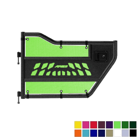 Jeepy Screens Aries Automotive Trail Door Jeepy Screens (16 Colors) - 2018-Current Jeep Wrangler Unlimited JLU The Urban Trail Jeep Accessories