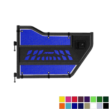 Jeepy Screens Aries Automotive Trail Door Jeepy Screens (16 Colors) - 2018-Current Jeep Wrangler Unlimited JLU The Urban Trail Jeep Accessories