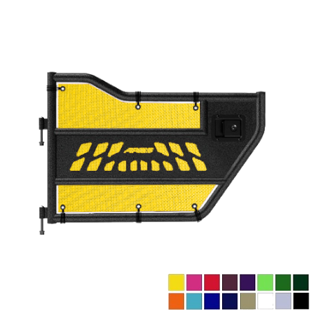 Jeepy Screens Aries Automotive Trail Door Jeepy Screens (16 Colors) - 2020-Current Jeep Gladiator JT The Urban Trail Jeep Accessories