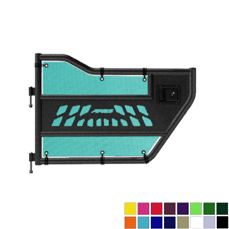 Jeepy Screens Aries Automotive Trail Door Jeepy Screens (16 Colors) - 2020-Current Jeep Gladiator JT The Urban Trail Jeep Accessories