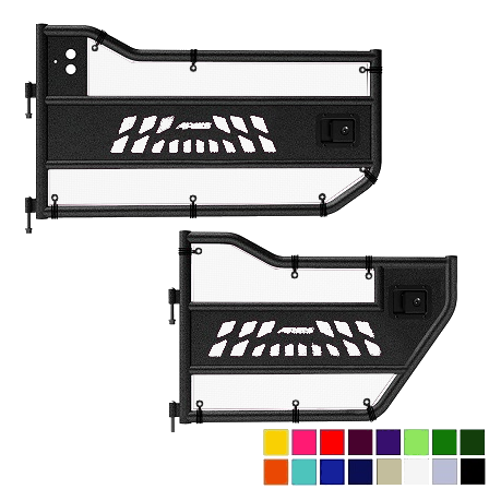Jeepy Screens Aries Automotive Trail Door Jeepy Screens (16 Colors) - 2020-Current Jeep Gladiator JT The Urban Trail Jeep Accessories