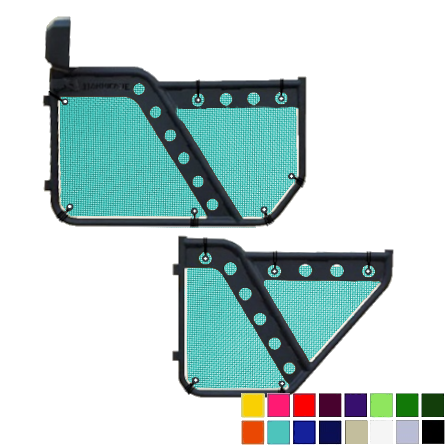 Jeepy Screens Barricade Off-Road Extreme HD Trail Door Jeepy Screens (16 Colors) - 2007-2018 Jeep Wrangler Unlimited JKU The Urban Trail Jeep Accessories
