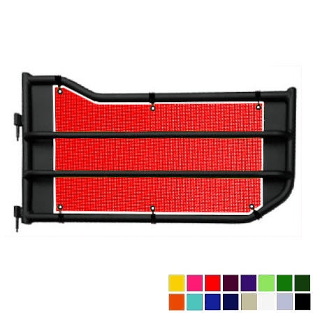 Jeepy Screens Barricade Off-Road Tubular Trail Door Jeepy Screens (16 Colors) - 2007-2018 Jeep Wrangler JK The Urban Trail Jeep Accessories