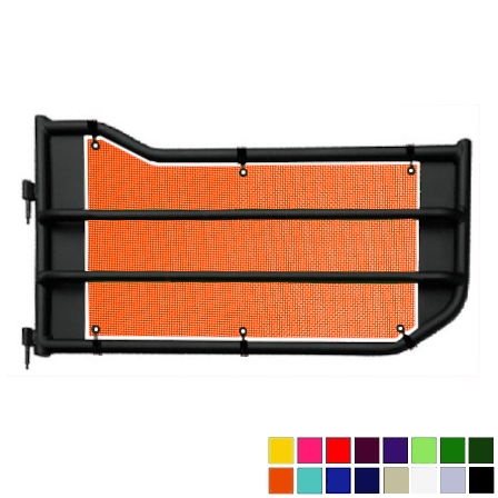 Jeepy Screens Barricade Off-Road Tubular Trail Door Jeepy Screens (16 Colors) - 2007-2018 Jeep Wrangler JK The Urban Trail Jeep Accessories