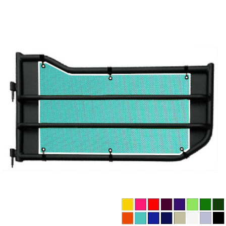 Jeepy Screens Barricade Off-Road Tubular Trail Door Jeepy Screens (16 Colors) - 2007-2018 Jeep Wrangler JK The Urban Trail Jeep Accessories