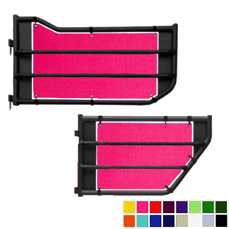 Jeepy Screens Barricade Off-Road Tubular Trail Door Jeepy Screens (16 Colors) - 2007-2018 Jeep Wrangler Unlimited JKU The Urban Trail Jeep Accessories