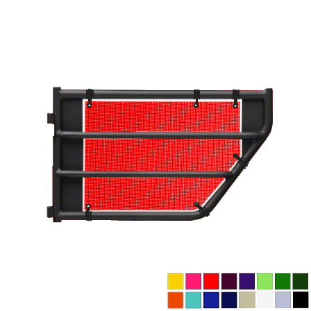 Jeepy Screens Barricade Off-Road Tubular Trail Door Jeepy Screens (16 Colors) - 2007-2018 Jeep Wrangler Unlimited JKU The Urban Trail Jeep Accessories