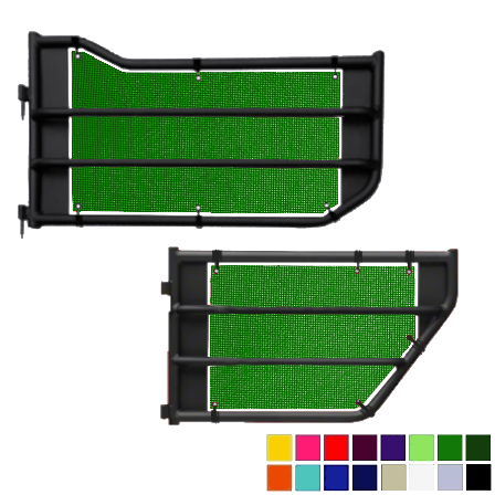 Jeepy Screens Barricade Off-Road Tubular Trail Door Jeepy Screens (16 Colors) - 2007-2018 Jeep Wrangler Unlimited JKU The Urban Trail Jeep Accessories