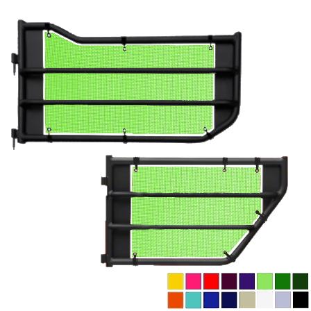 Jeepy Screens Barricade Off-Road Tubular Trail Door Jeepy Screens (16 Colors) - 2007-2018 Jeep Wrangler Unlimited JKU The Urban Trail Jeep Accessories